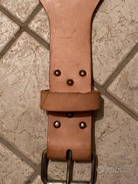 Cintura di cuoio da culturista Weider L