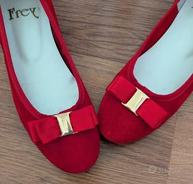 Ballerine Frey Wille tg.39. Vera pelle- vero cuoio