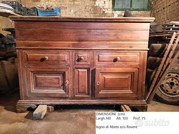 Madia in legno massello