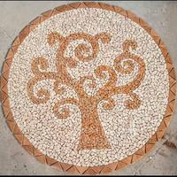 mosaico marmo pavimento piastrelle tavoli 