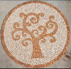 mosaico marmo pavimento piastrelle tavoli 