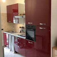 Cucina lineare 3,30 mt bordeaux