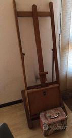 CAVALLETTO CON VALIGETTA E BAULETTO