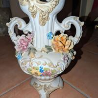 Vaso in ceramica fatto a mano stile Capodimonte