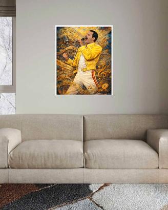 Quadro Freddie Mercury Giclee' 