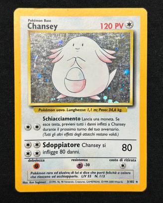 Pokemon Chansey 3/102 Set Base ITA