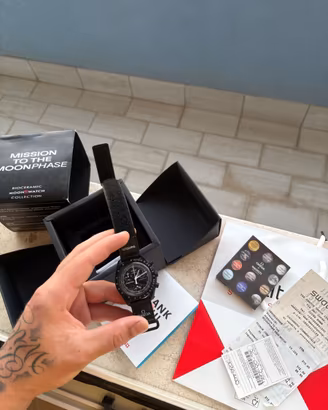 Omega x Swatch MoonSwatch "New Moon" — Full Set