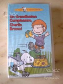 VHS Un Grandissimo Compleanno Charlie Brown,nuova