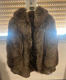 Pelliccia autrntica di volpe blu originale