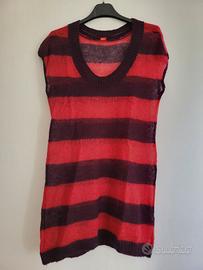 Gilet Esprit lungo in lana leggera