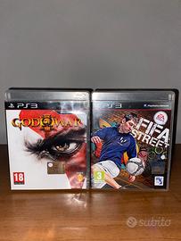 GOW 3 e FIFA street per PS3