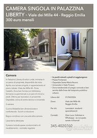 Libera camera singola dal 1Aprile
