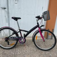 Bicicletta Nera e Rosa taglia bambino/ragazzo
