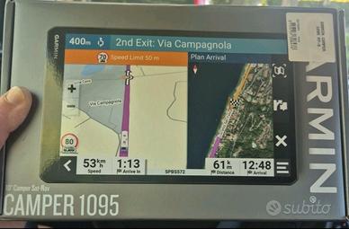 navigatore garmin 1095 camper nuovo mai aperto