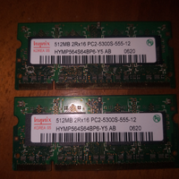 Memoria per PC portatile 1gb hynix (2x512)