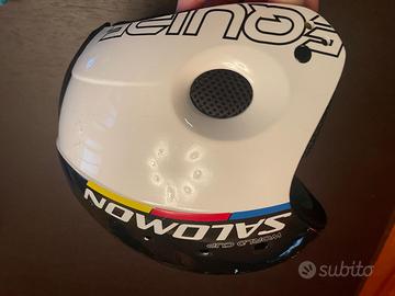 Casco da sci  junior  e maschera neon