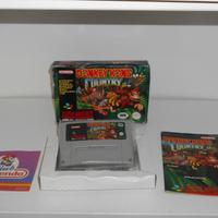 Donkey Kong Country in scatola Snes Super Nintendo