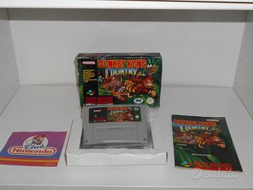 Donkey Kong Country in scatola Snes Super Nintendo