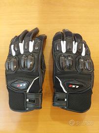 Guanti Moto LS2 Spark II Pelle Nero/Bianco