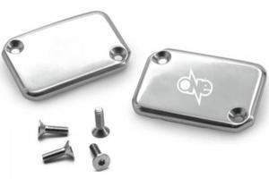 Coppia coperchi pompe freno cromati per Aerox e Ni