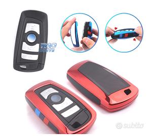 CUSTODIA CALOTTA CHIAVE BMW QUADRATA IN ROSSO