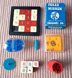 8 Giochi e Gadget Tascabili Anni 70 da Collezione