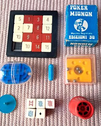 8 Giochi e Gadget Tascabili Anni 70 da Collezione