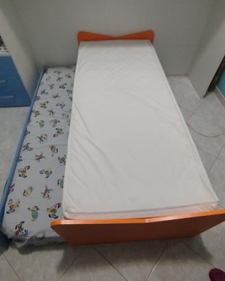 letto singolo con secondo letto a scomparsa