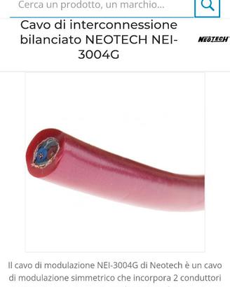 Cavo neotech nei 3004g + Viborg xlr 3Poli femmine