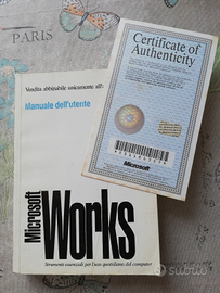 Microsoft works 3.0 manuale utente certificato