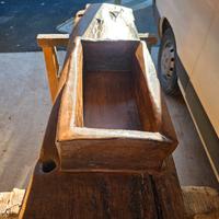lavabo in legno di quercia 