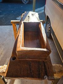lavabo in legno di quercia 