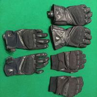 Guanti moto, set completo tutte le stagioni