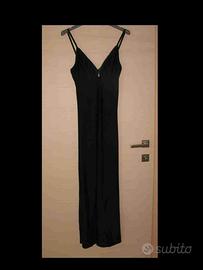 Vestito lungo da sera Slip-Dress con strass