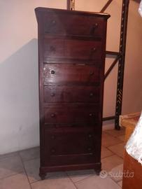 Cassettiera in legno 6 cassetti