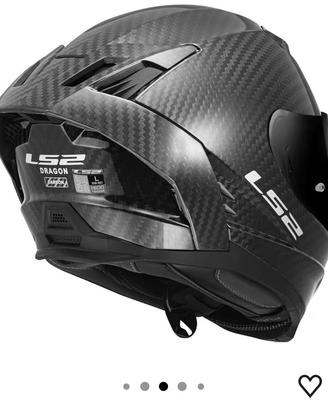 CASCO CARBON LS2 CON DOPPIA VISIERA 