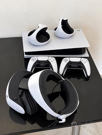 PS5 + PlayStation VR2 + 2 Joypad + Cuffie
