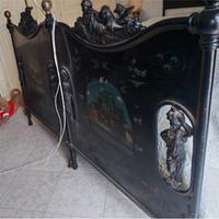 antico letto matrimoniale in ferro 