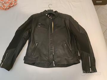 Giacca da moto in pelle Cafè Racer nuovo