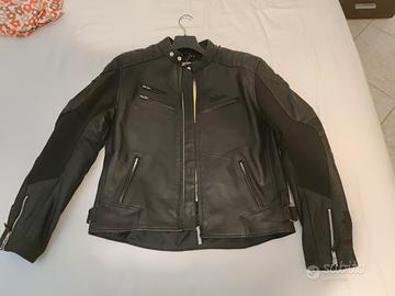 Giacca da moto in pelle Cafè Racer nuovo