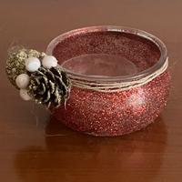 Porta candela in vetro