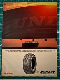 Pubblicità Dunlop SP Le Mans originale vintage