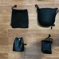 quattro porta obiettivi di cui due Sony e uno hama