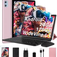 Tablet Android 14 10.1 Pollici 6GB RAM+128GB Rosa