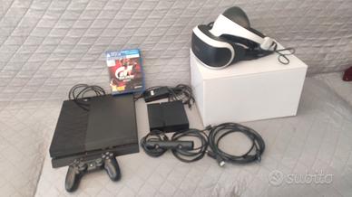 Playstation PS4 + Visore VR + Camera +Gioco +Stand