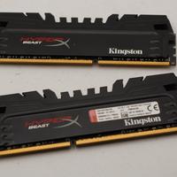 RAM 16GB (2x8GB) Kingston HyperX Beast DDR3 1600MH