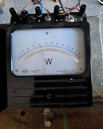 wattmetro vintage d'epoca , originale