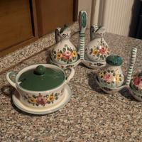 Set Tavola Vintage Ceramica Deruta Santucci