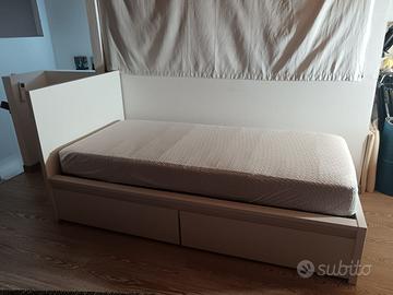 Letto singolo IKEA MALM con cassettoni