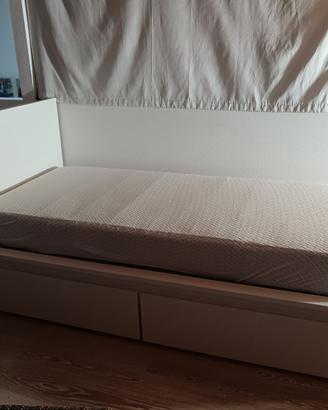 Letto singolo IKEA MALM con cassettoni